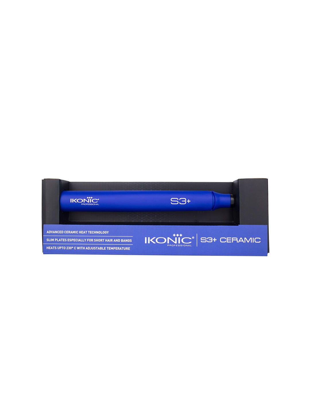 Ikonic S3+ Ceramic Black   Blue Hair Straightener   Curler