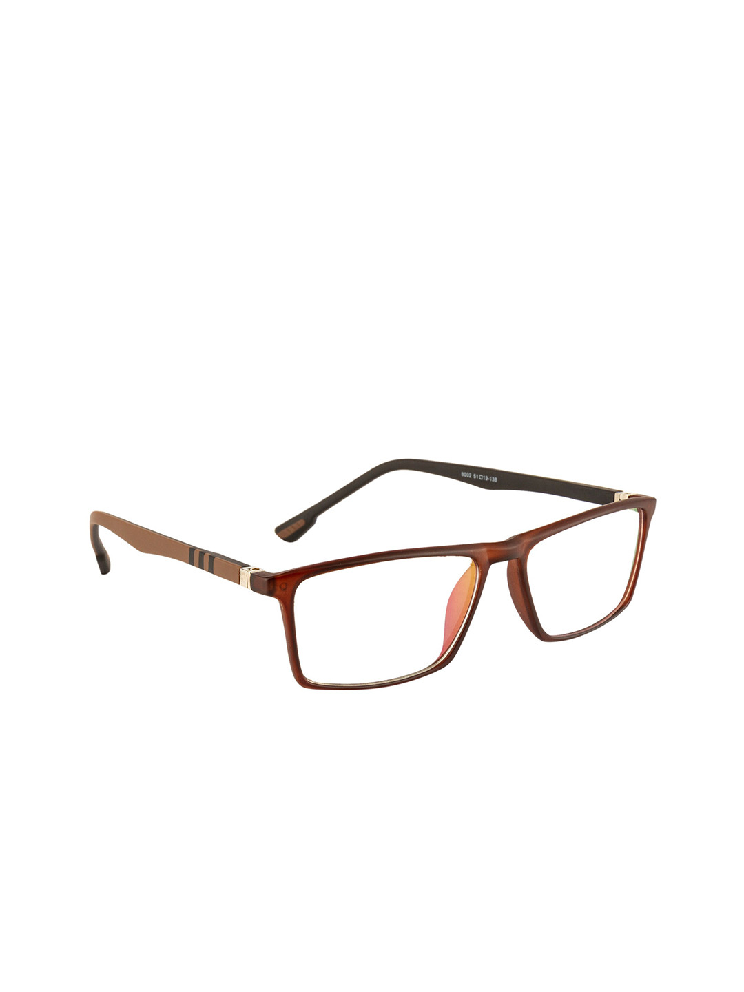Gold Berg Adult Brown Full Rim Wayfarer Frames Eyeglasses