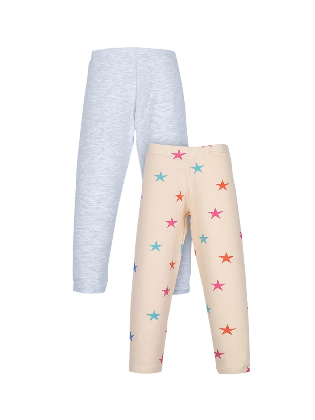 PLUM TREE Girls Pack Of 2 Cotton Leggings