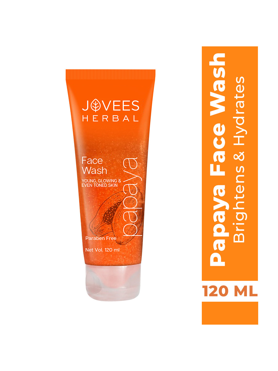 Jovees Herbal Papaya Face Wash To Remove Pigmentation & Dark Spots - 120ml