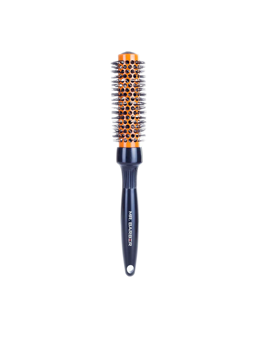 Mr Barber Black & Orange Round Ceramic Brush MB25