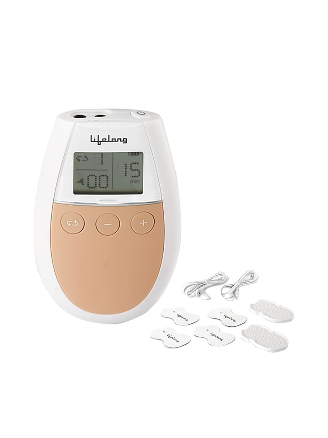 Lifelong Unisex White Electric Nerve Stimulation Pulse Massager