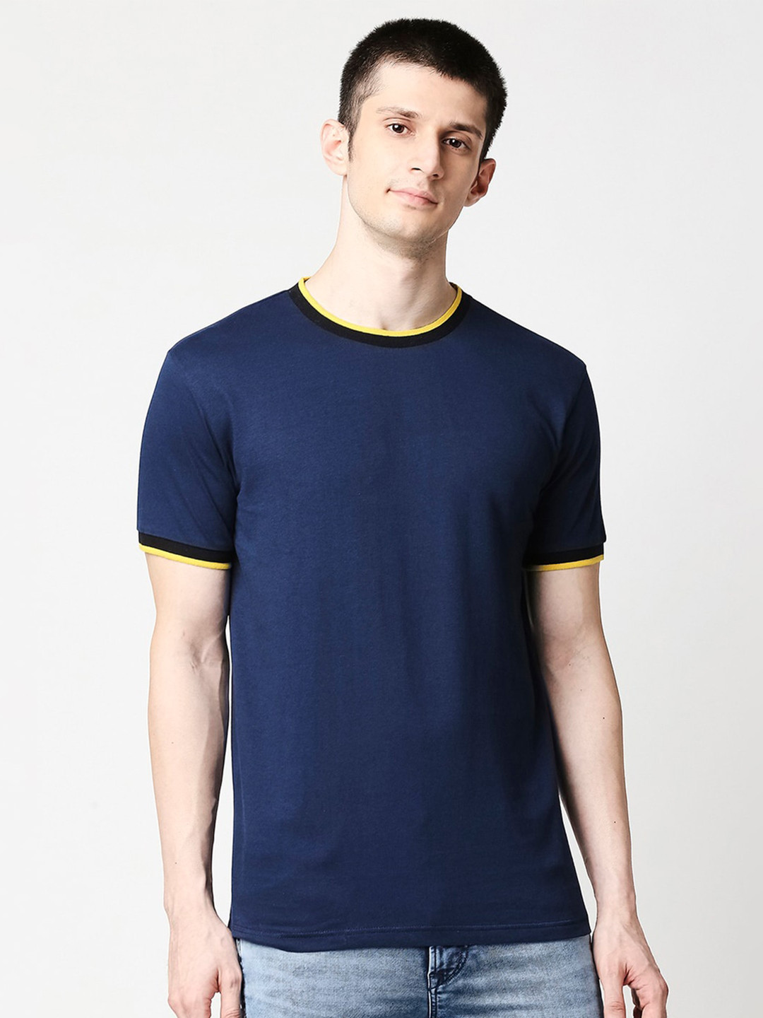Bewakoof Men Blue T-shirt