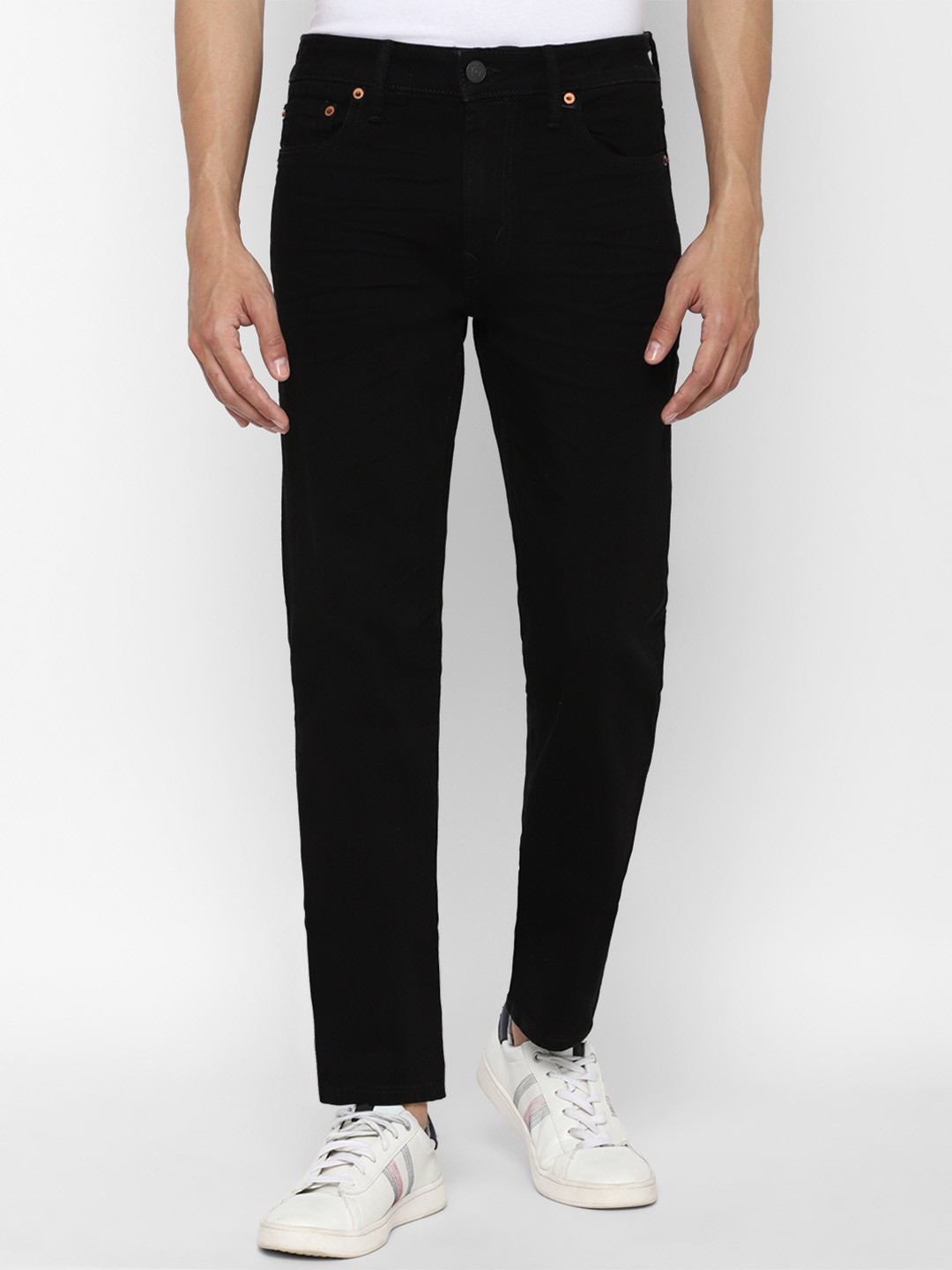 AMERICAN EAGLE OUTFITTERS Men Black Mid Rise Clean Look Slim Fit Jeans