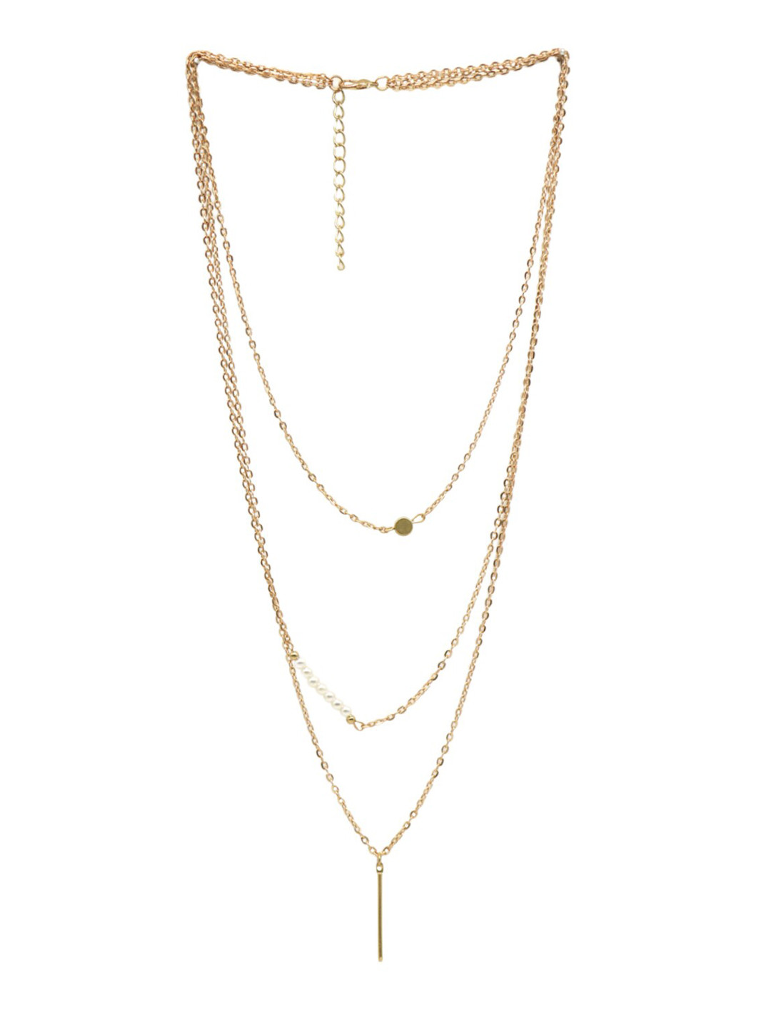 JOKER & WITCH Gold-Toned & White Gold-Plated Layered Necklace