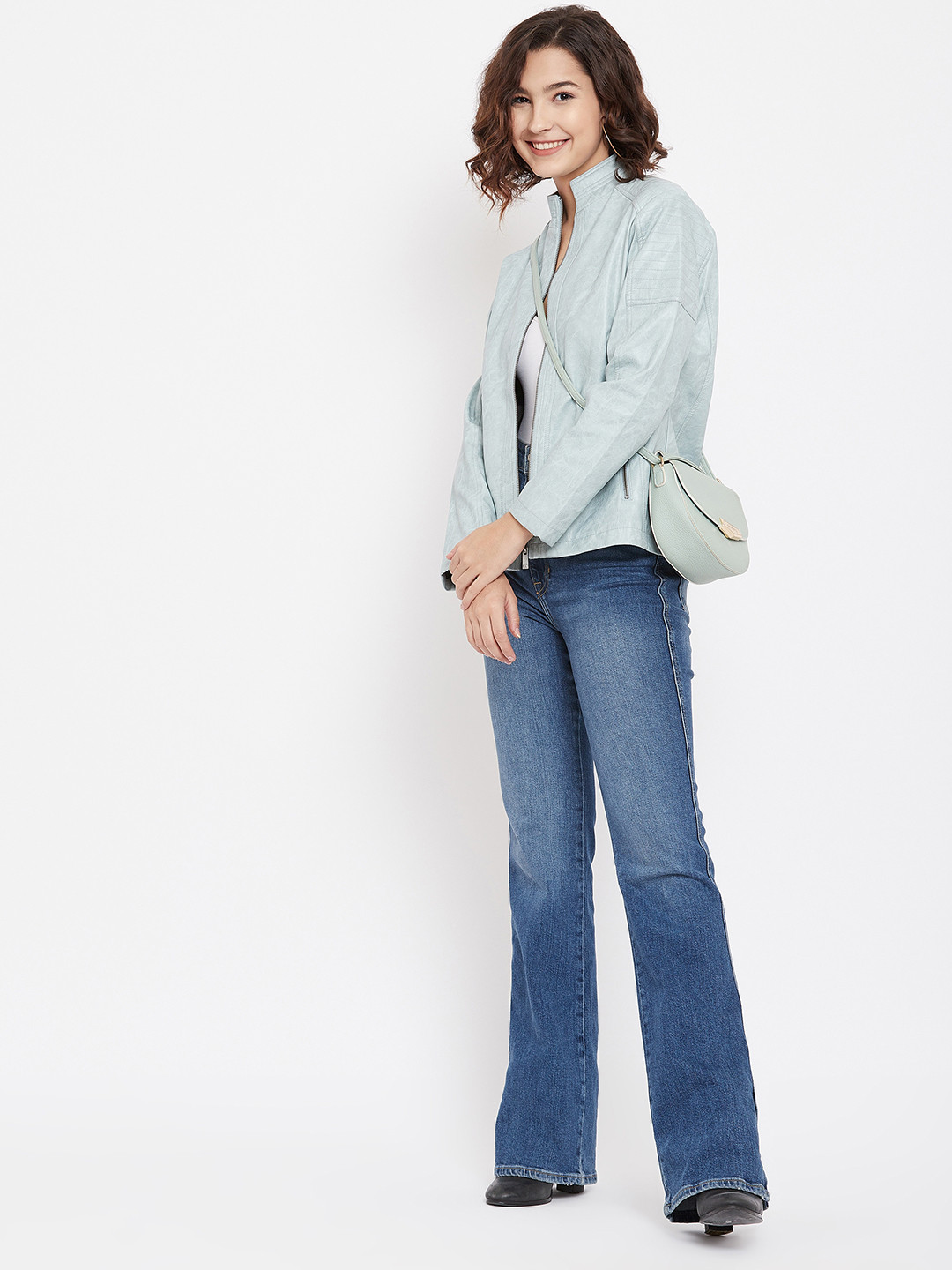 Crimsoune Club Women Green Biker Jacket