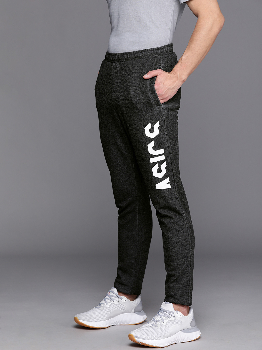 ASICS Men Graphic Printed Slim Fit Track Pants