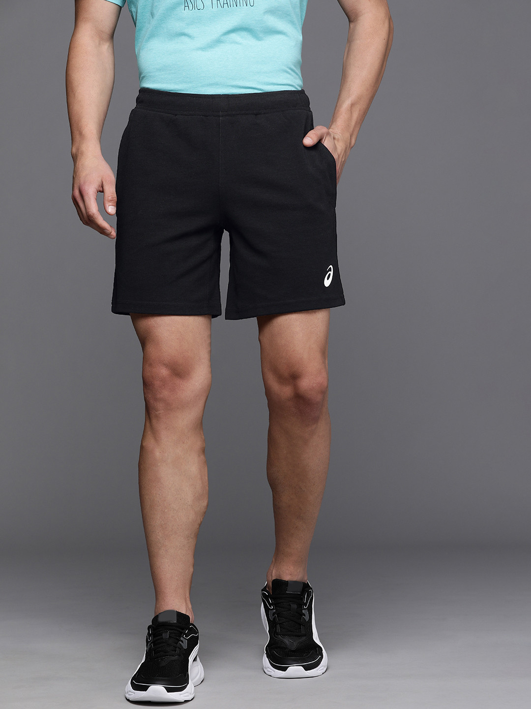 ASICS Men Black Training 7IN Knitted Training Shorts