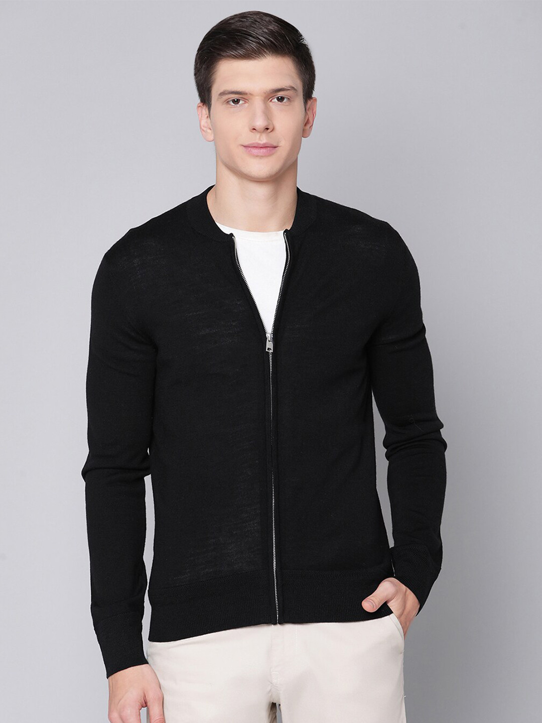 Bruun & Stengade Men Black Cardigan