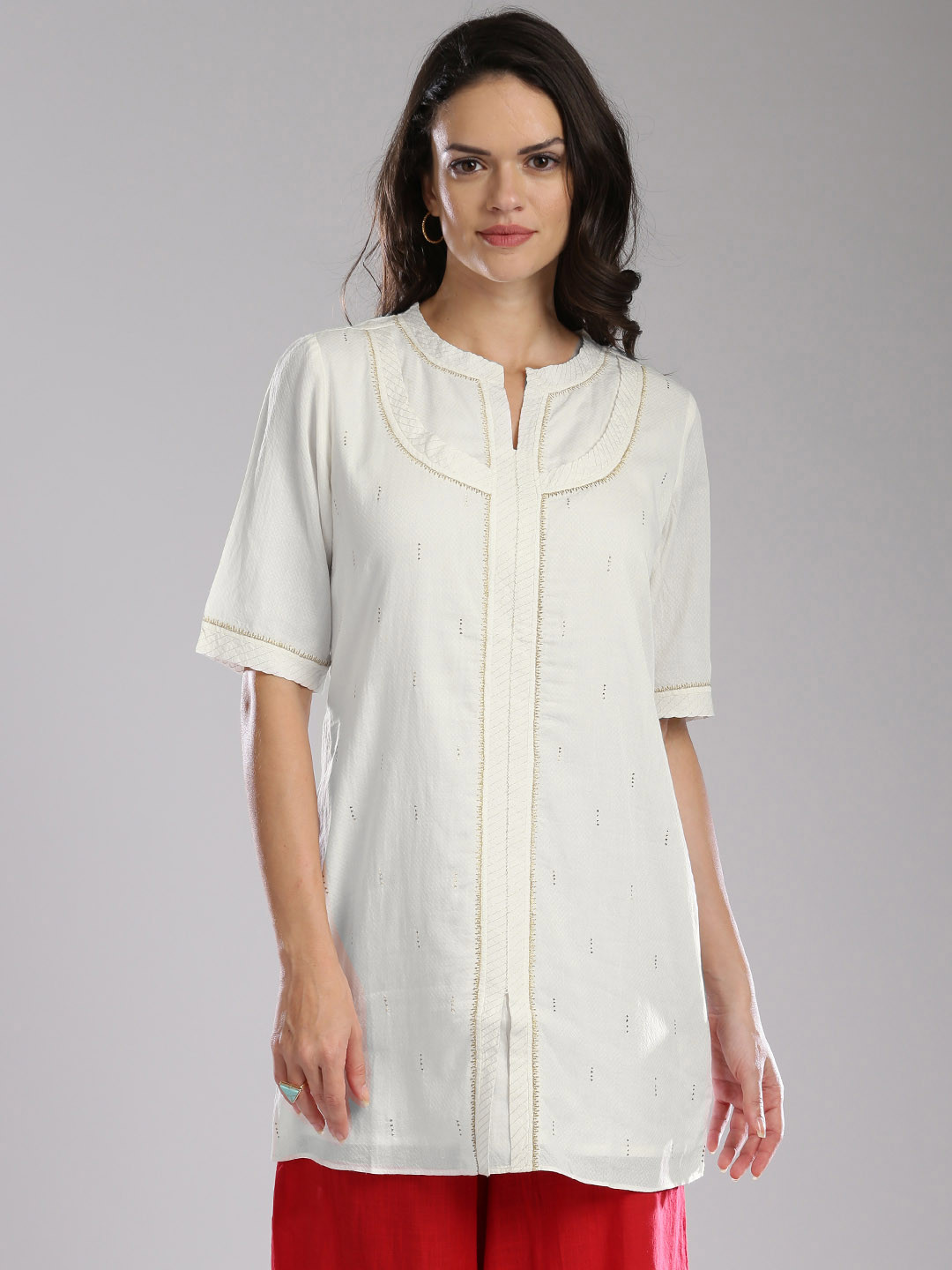 off white tunic shirt