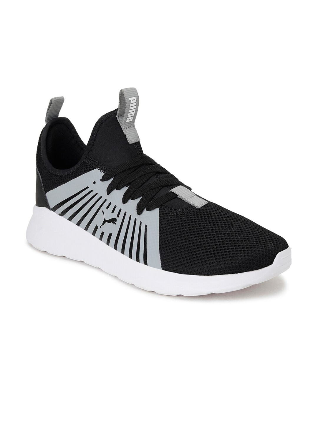 Puma Men Black Grey Anzarun Lite V3 IDP Running Shoes