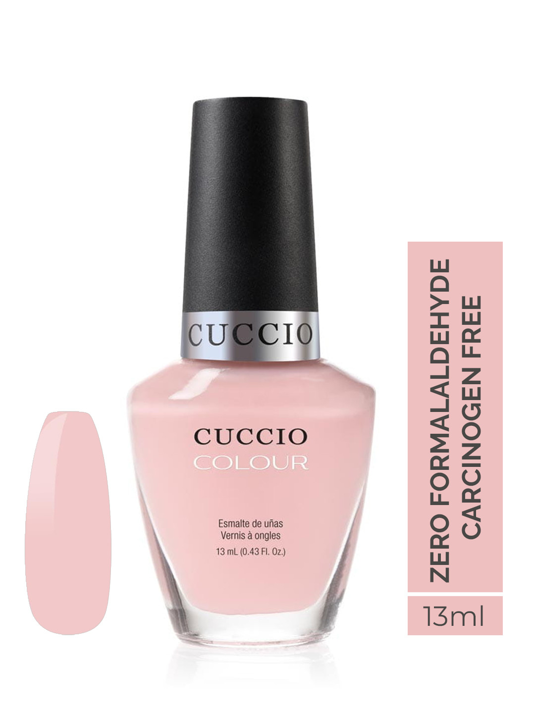 Cuccio Unisex Peach Nail Enamel - Texas rose 25-Free Formula 13 ml