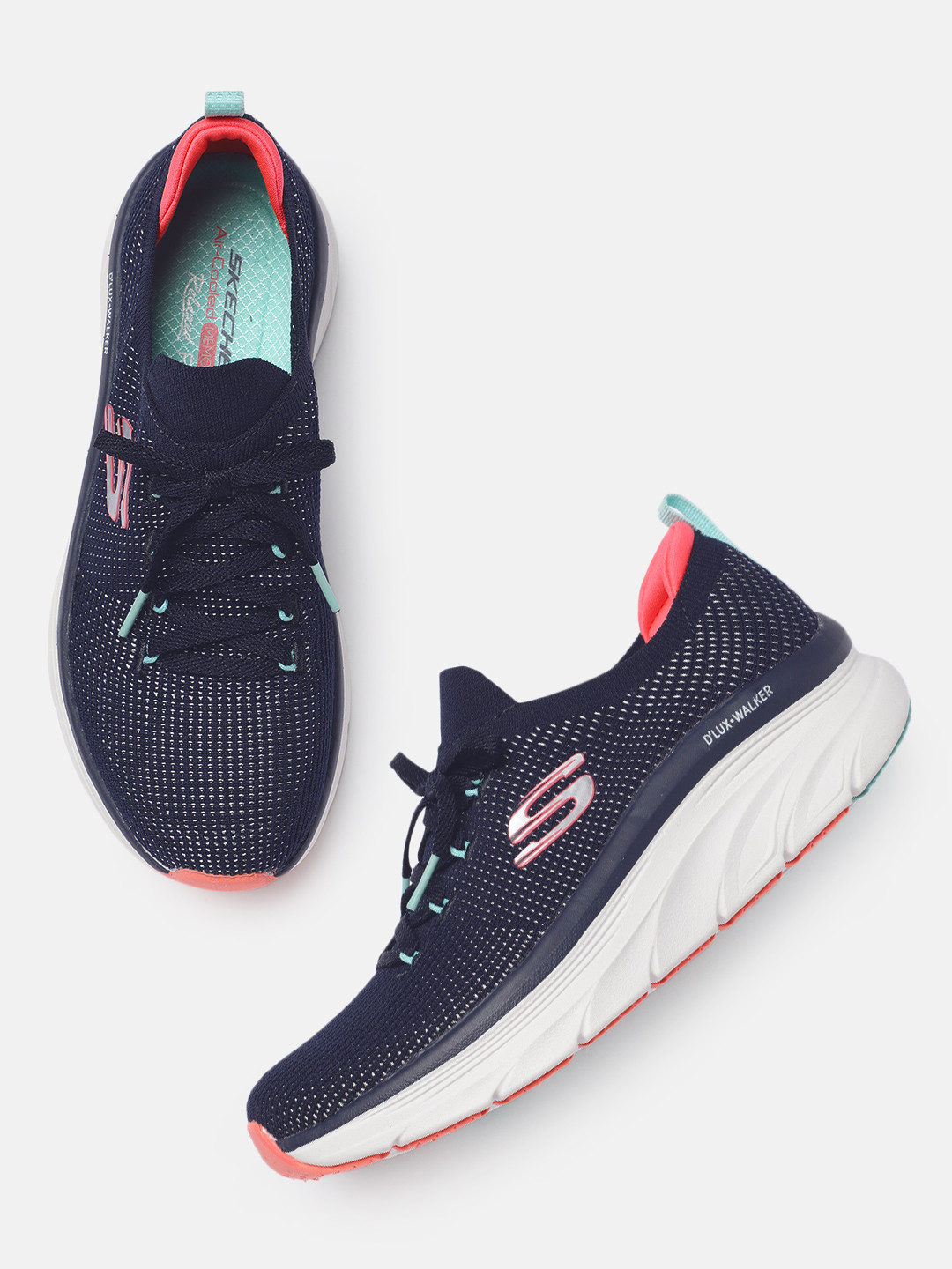 Skechers Women D'lux Walker Refreshing Mood Walking Shoes