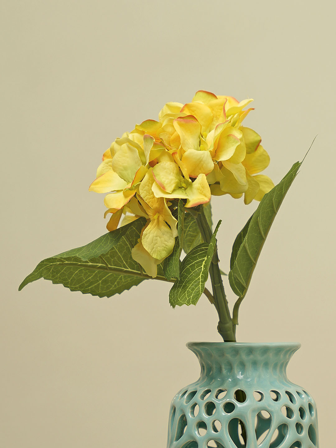 Pure Home and Living Yellow Hydrangea Spray