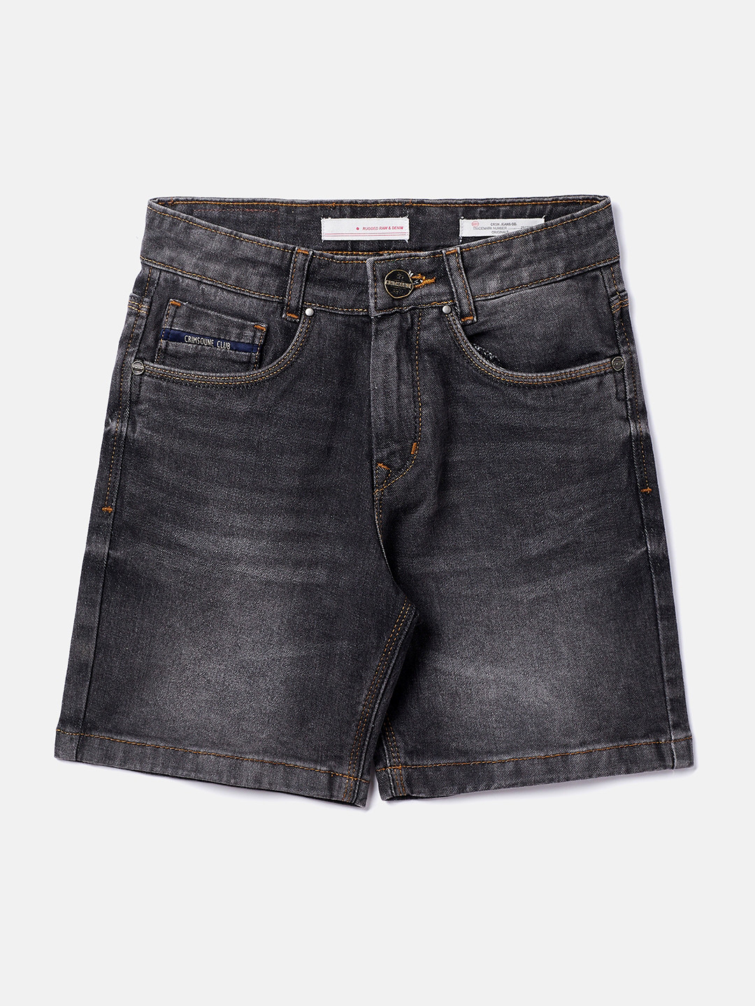 Crimsoune Club Boys Grey Denim Shorts