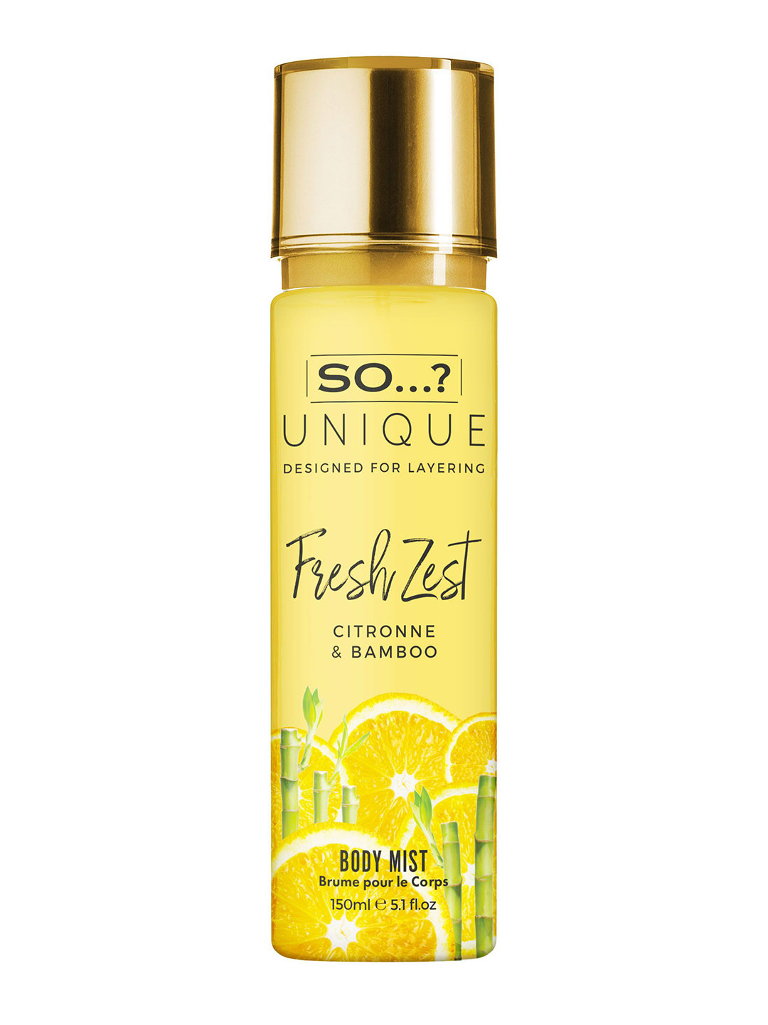 SO Womens Unique Fresh Zest body mist - 150ml