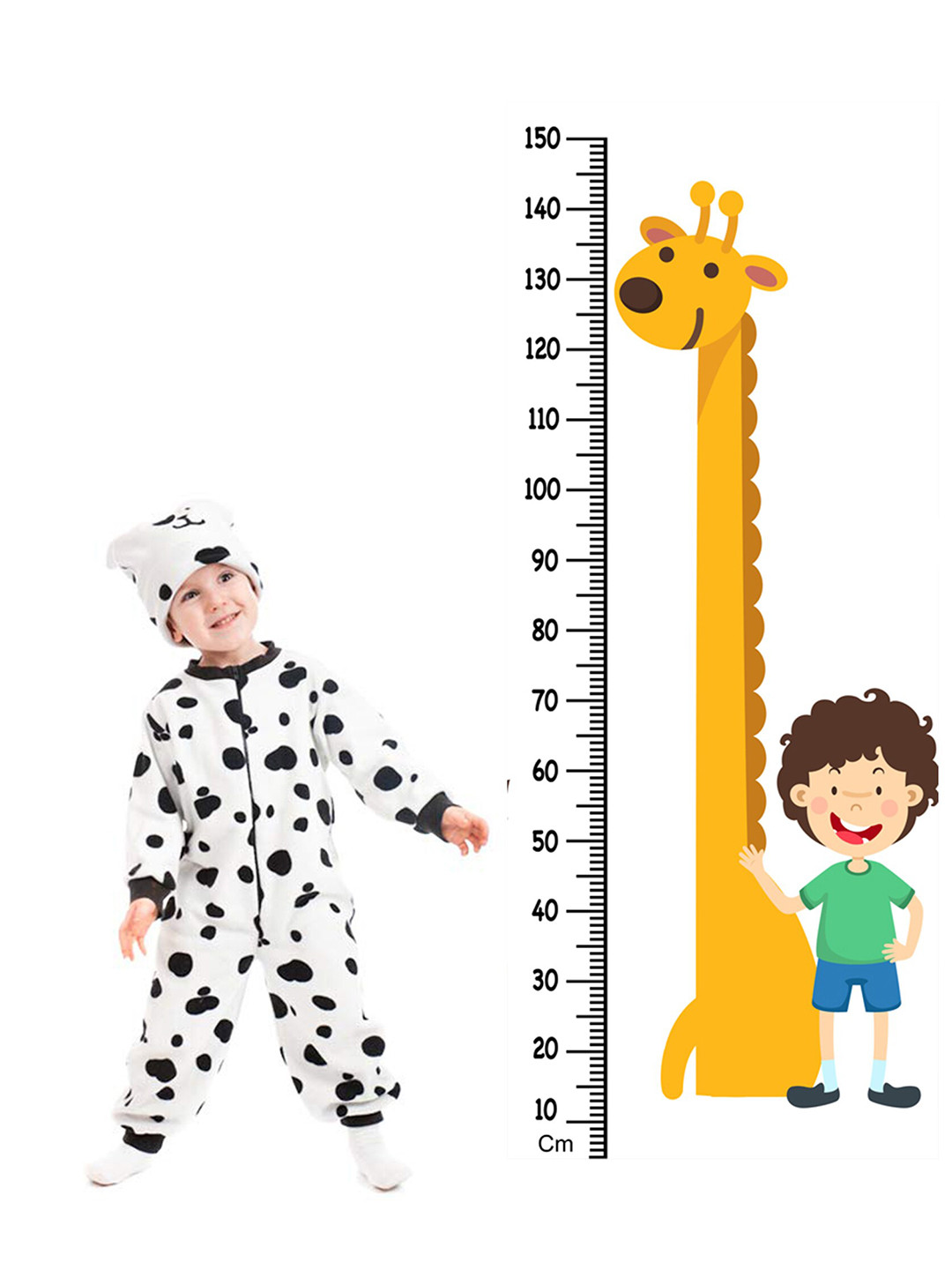 WENS Funny Kids Height Measurement Removable Wall Sticker