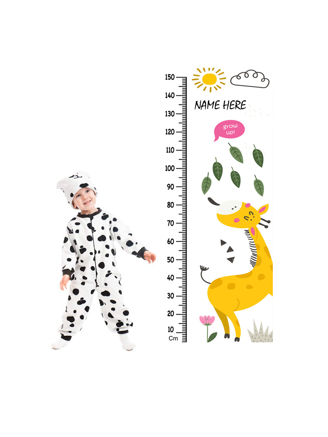 WENS Lion's Club Height Measurement Removable Wall Sticker