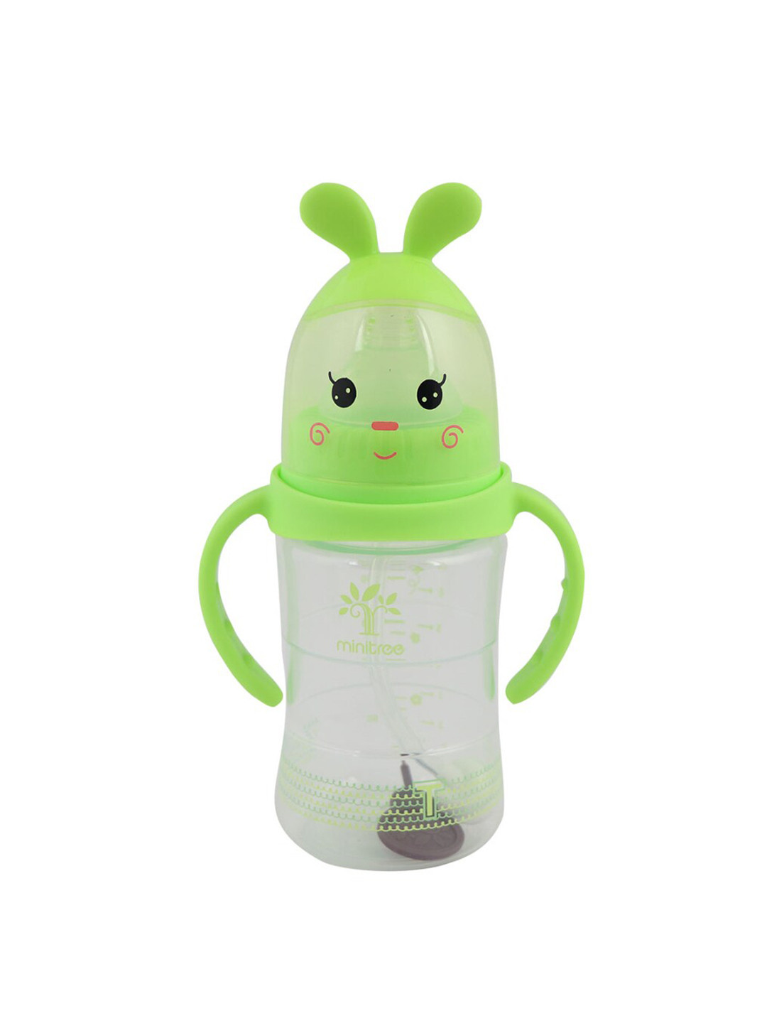GUCHIGU Green Baby BPA Free Feeding Bottles with Handle 210ml - 9012C