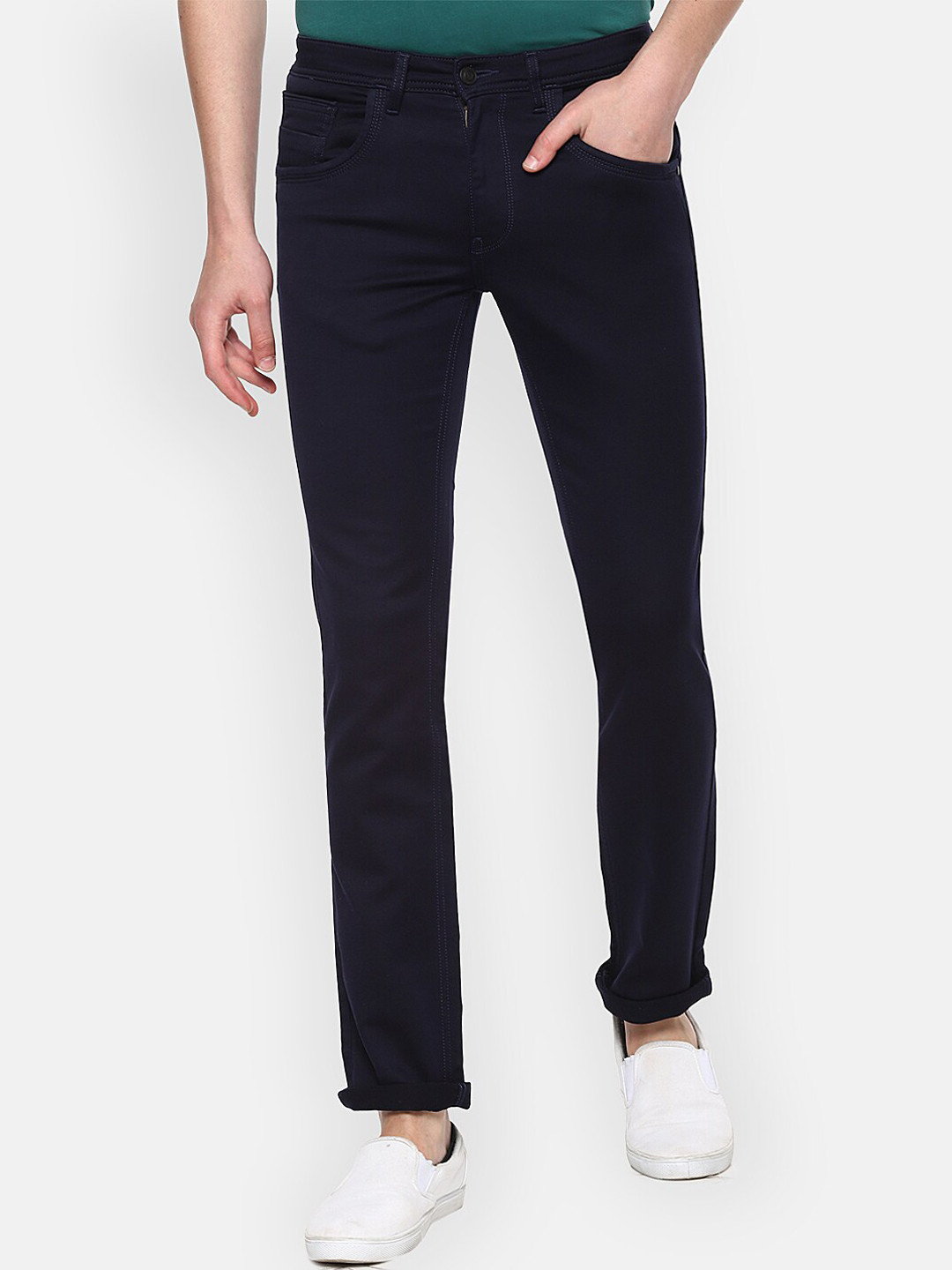 VAN HEUSEN DENIM LABS Men Navy Blue Jeans