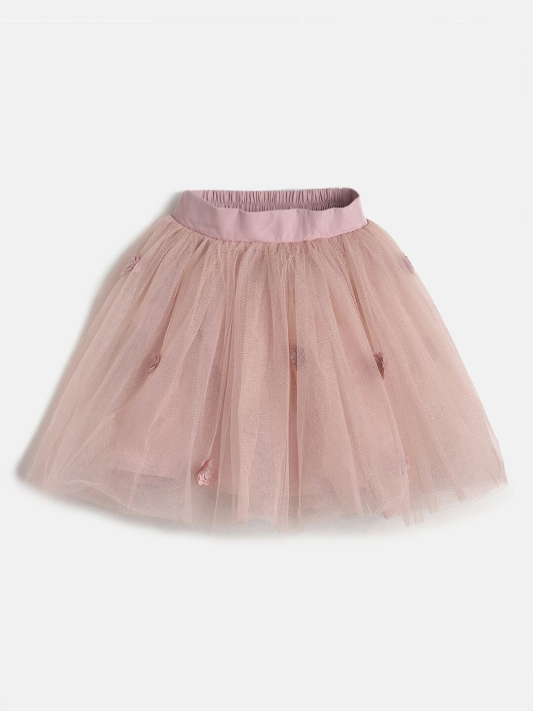 MINI KLUB Girls Pink Pleated Skirts