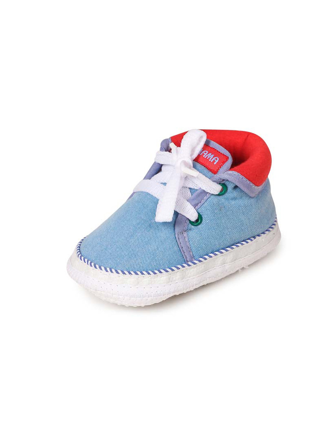 Butterthief Unisex Kids Blue & White Shoe-Style Sandals