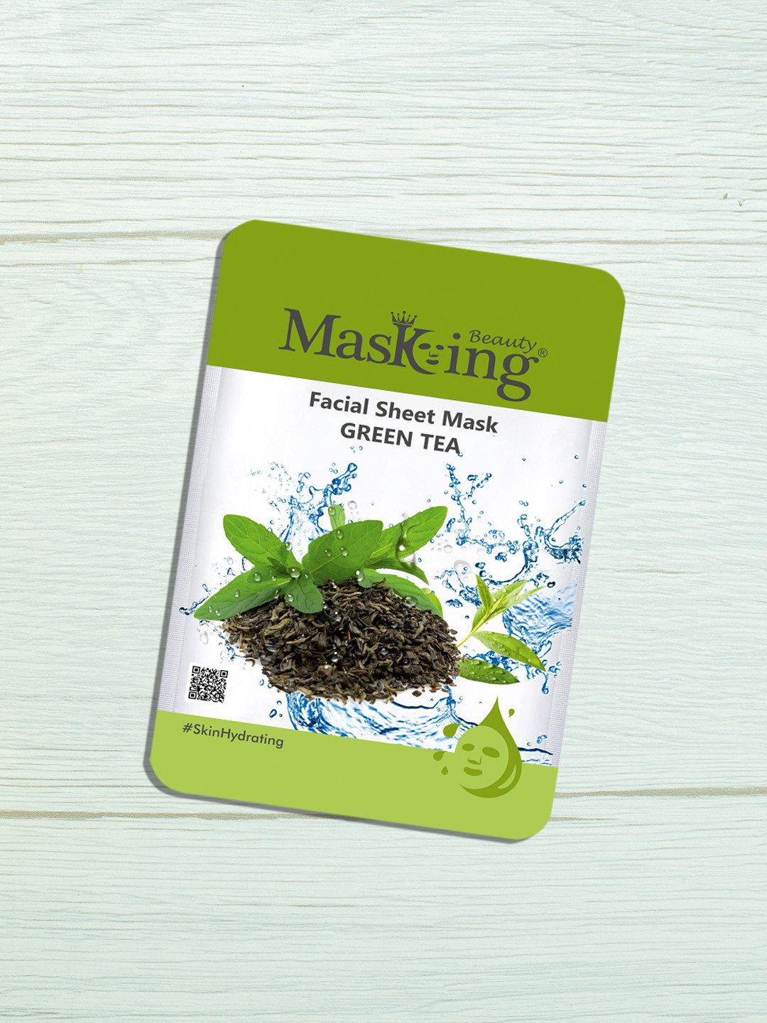 MasKing Unisex Pack Of 3 Green Tea Facial Sheet Mask
