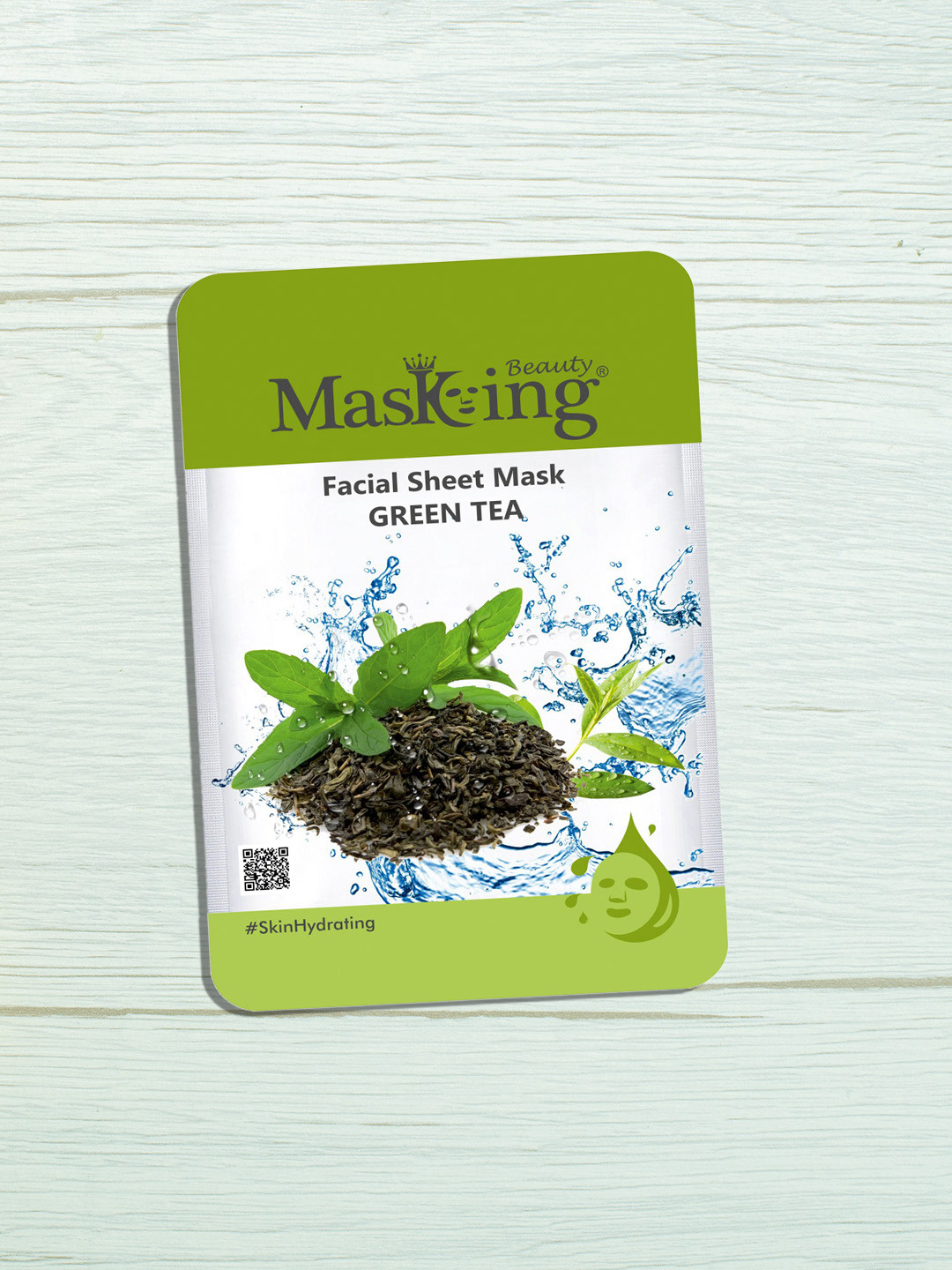 MasKing Unisex Pack of 4 Beauty Green Tea Facial Sheet Mask- 20ml Each
