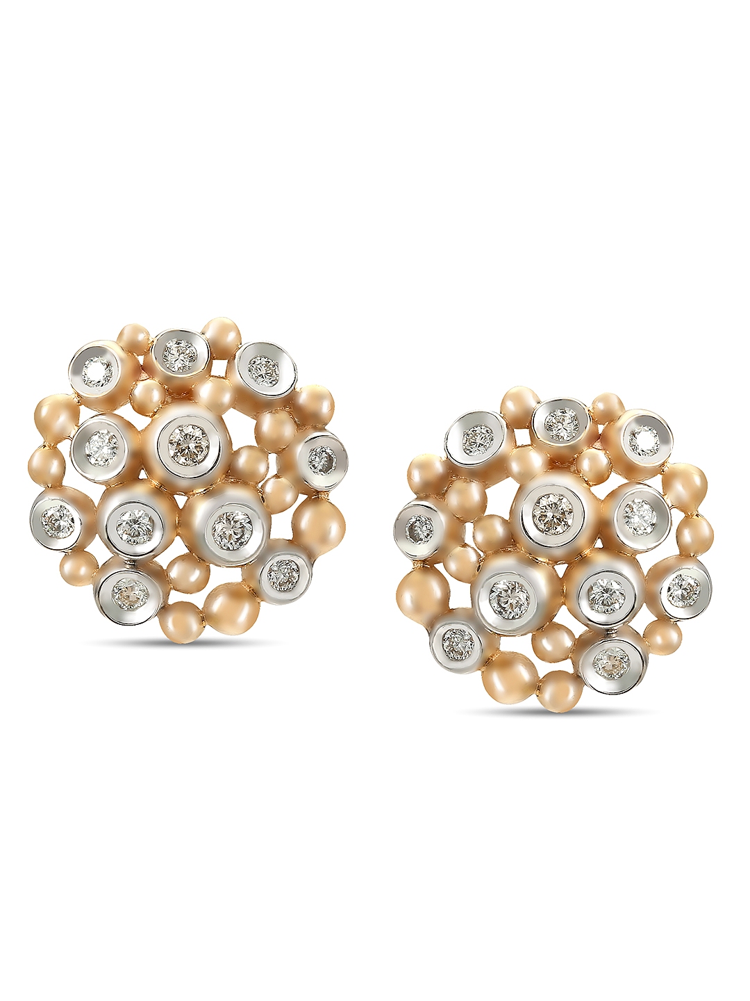 Mia By Tanishq 2 24 G 14kt Gold Nucifera Stud Earrings With Image