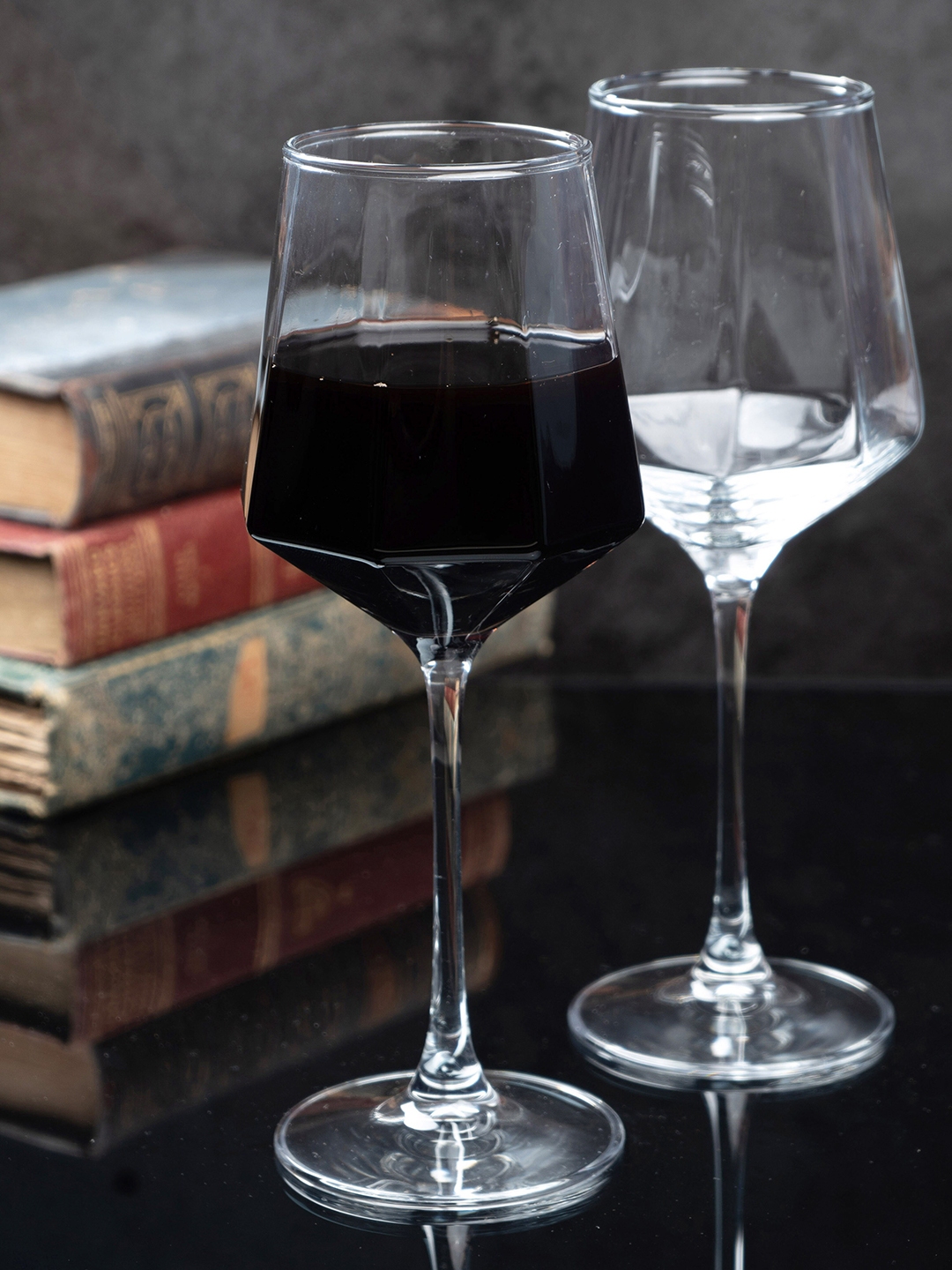 GOODHOMES Set Of 6 Transparent Wine Glass