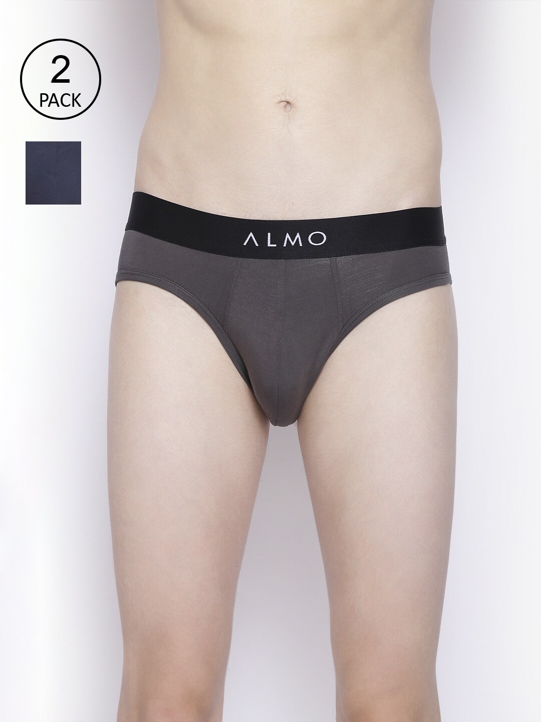 Buy Almo Wear Men Pack Of 2 Solid Basic Briefs Dario B GBL - Briefs for Men  15266602