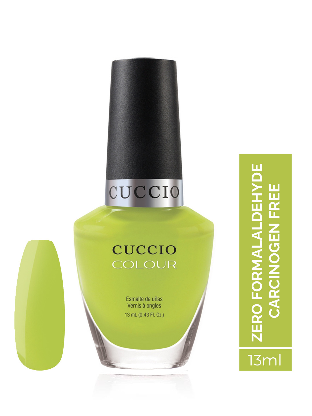 Cuccio Wow The World Yellow Long Lasting Glossy Nail Polish 25-Free Formula 13 ml