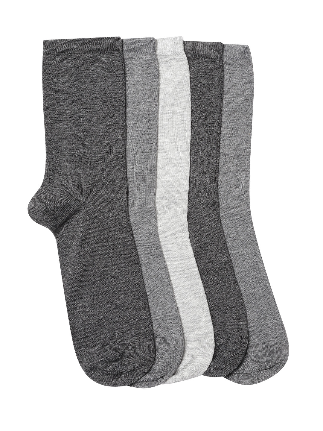 Marks & Spencer Women Grey Pack of 5 Solid Above Ankle Length Socks