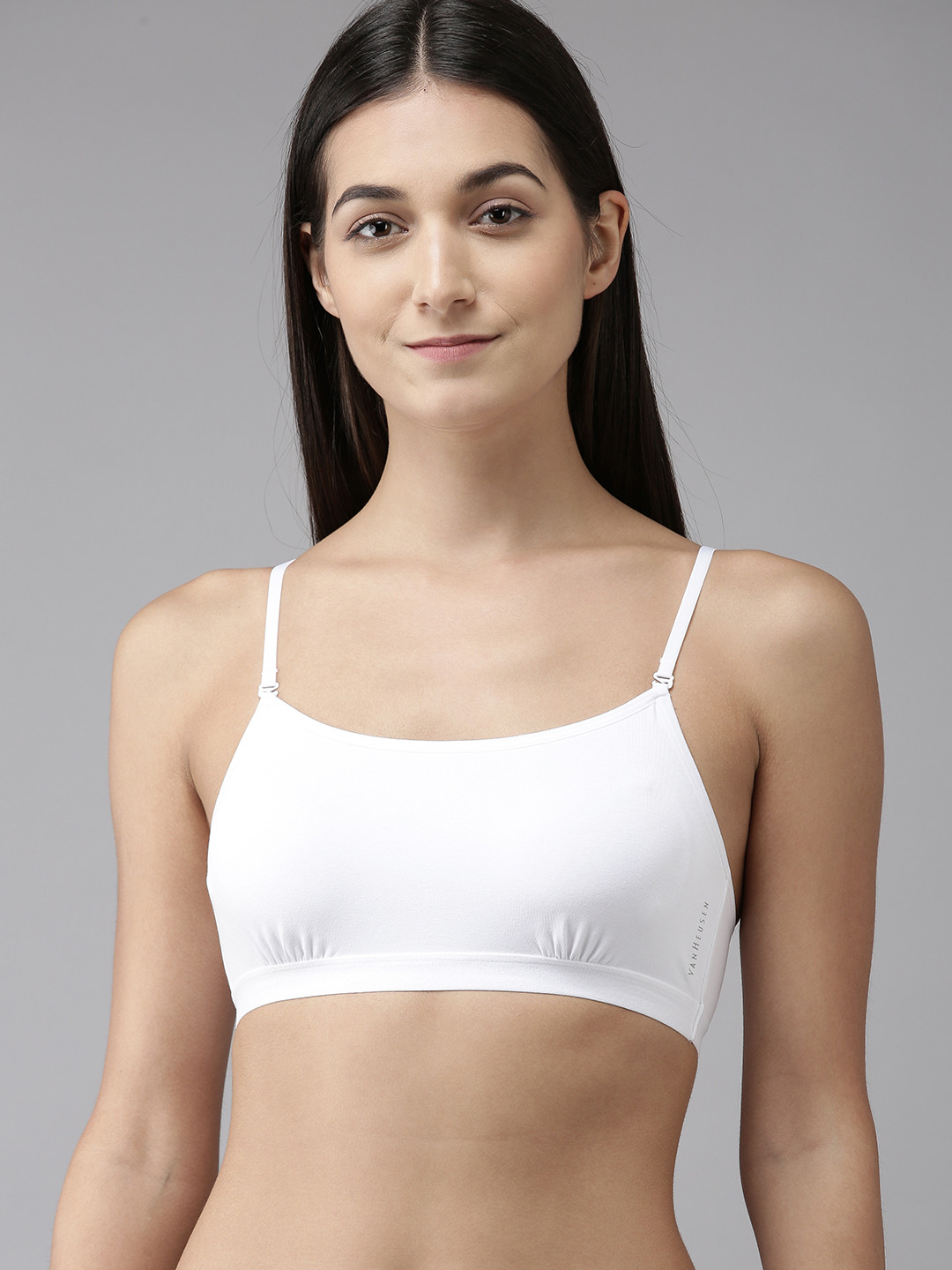 Van Heusen White Solid Non Padded Non Wired Beginners Bra