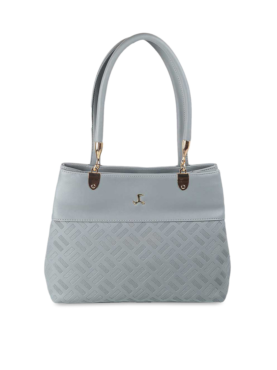 Mochi Blue PU Structured Handheld Bag