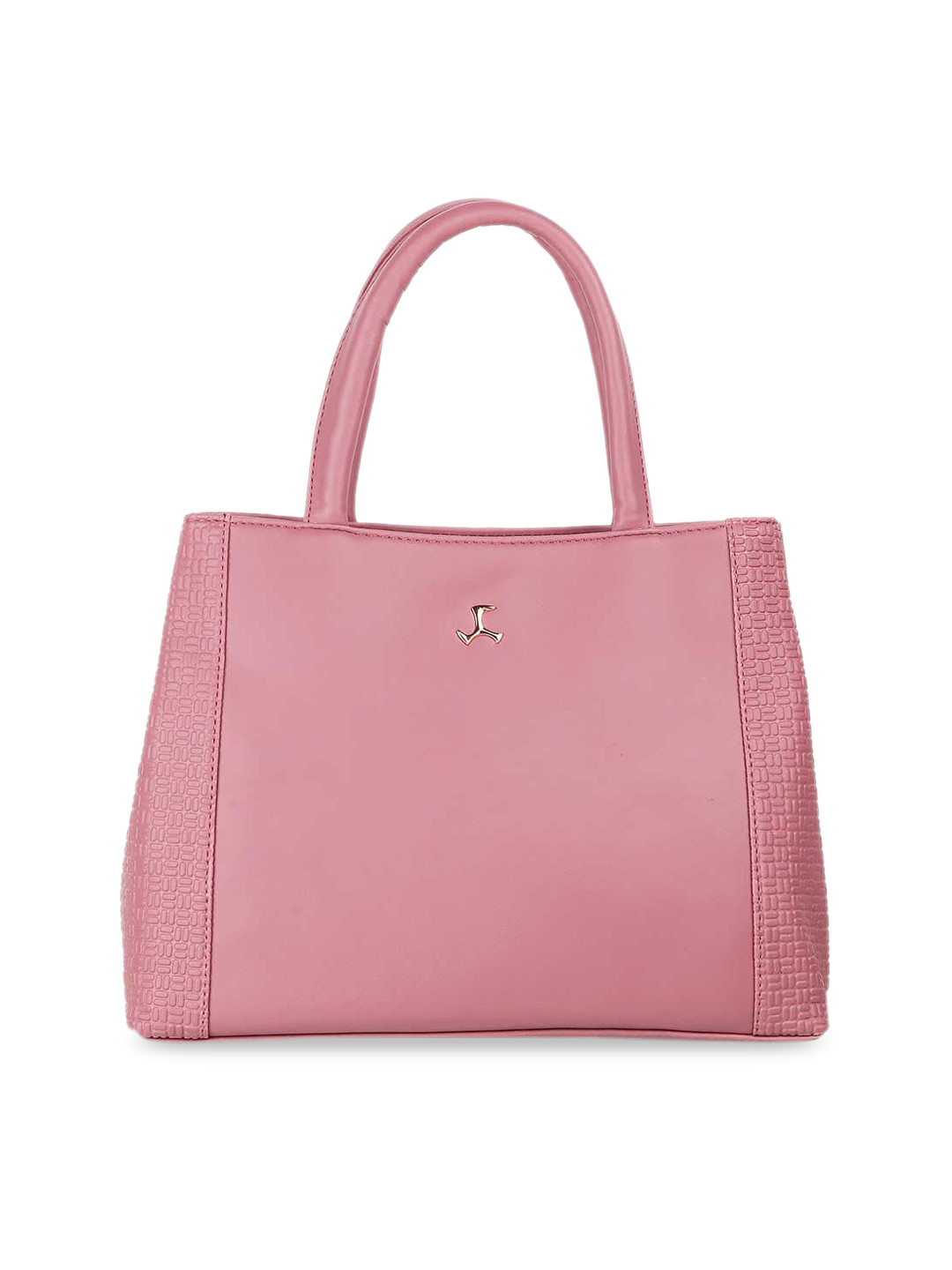 Mochi Pink PU Shopper Handheld Bag