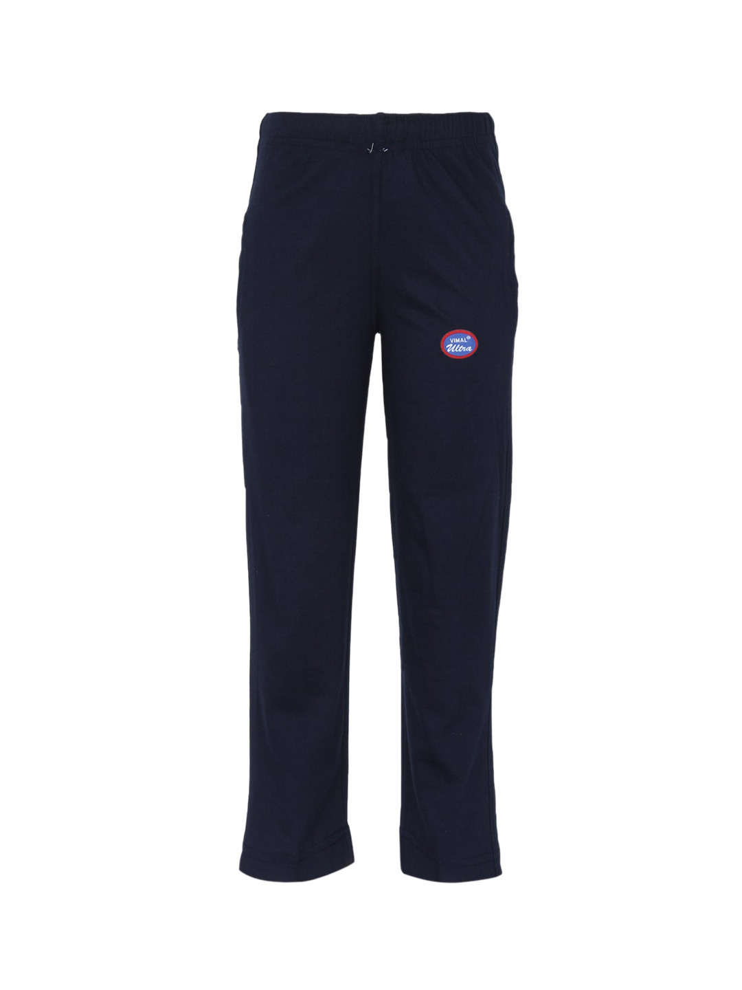 MACK JONNEY Kids Navy Blue Solid Cotton Track Pants