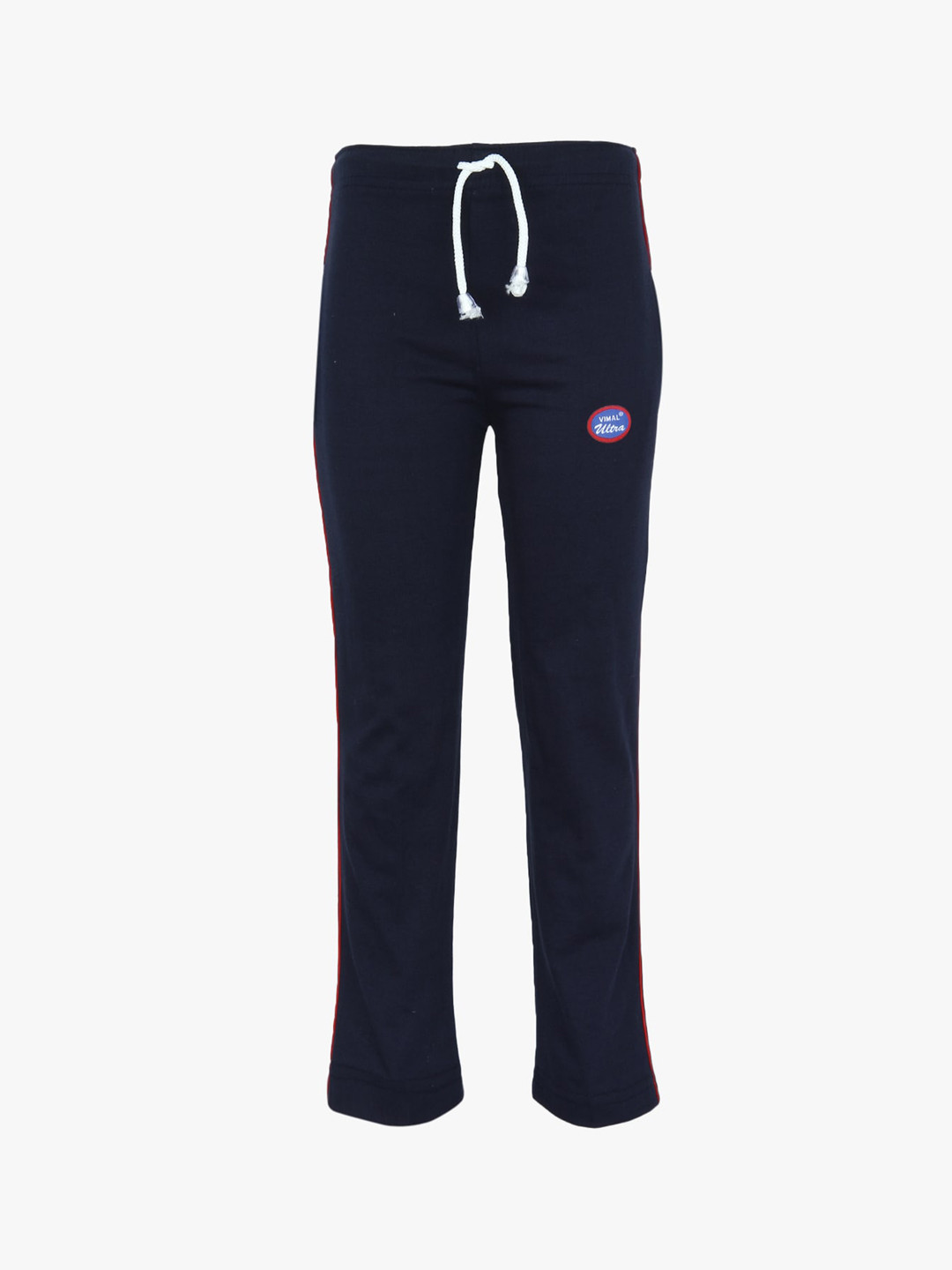 MACK JONNEY Unisex Kids Navy Blue Solid Cotton Track Pants