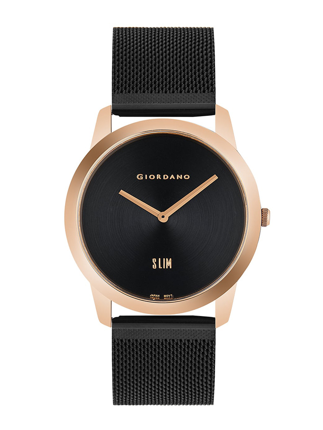 GIORDANO Men Black Dial & Black Wrap Around Straps Analogue Watch GD-4064-44