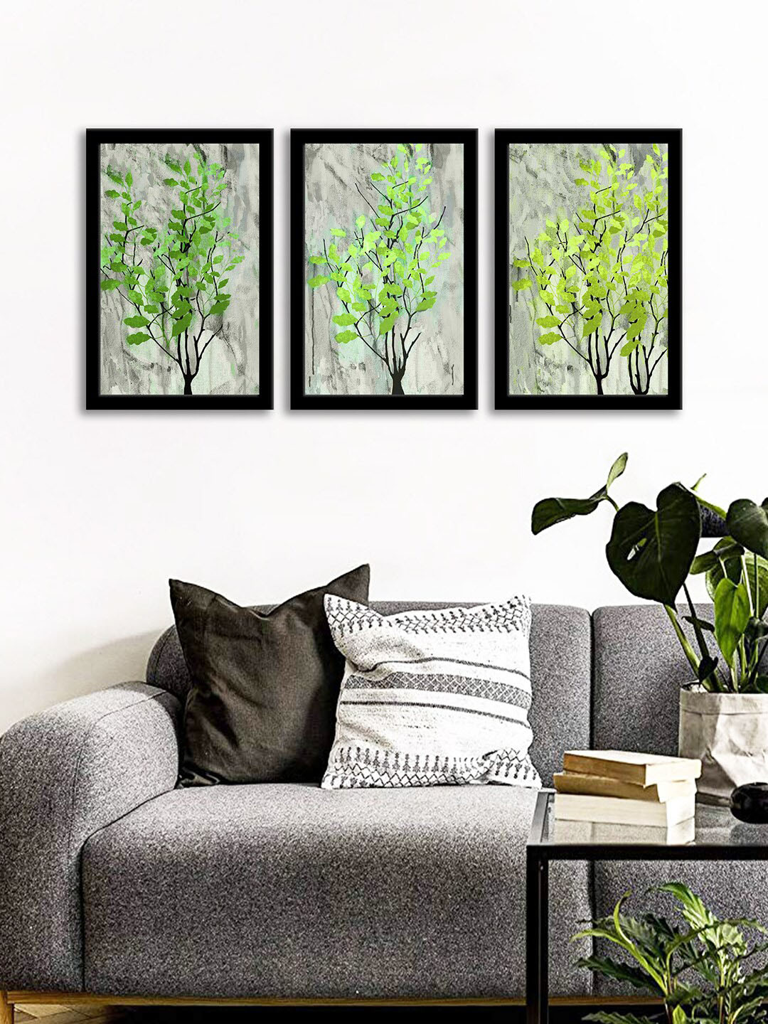 WENS Set Of 3 Multicoloured Floral Beauty Wall Art Painting