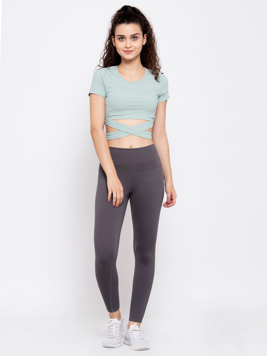 iki chic Women Grey Top with Leggings