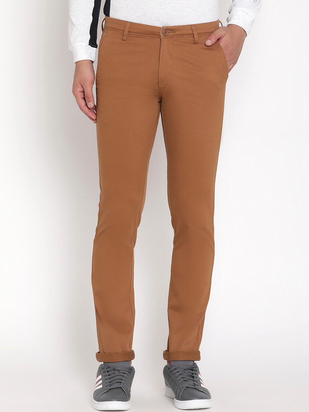 Octave Men Rust Trousers