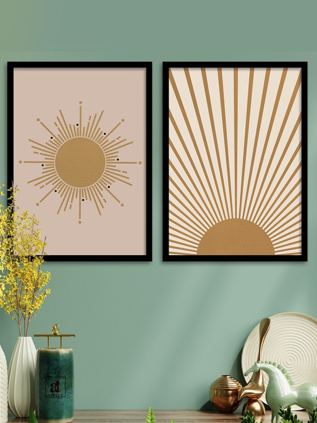 Art Street Paper 2 Piece Wall Rectangle Photographs Wall Art -17.5 x 26.5 In