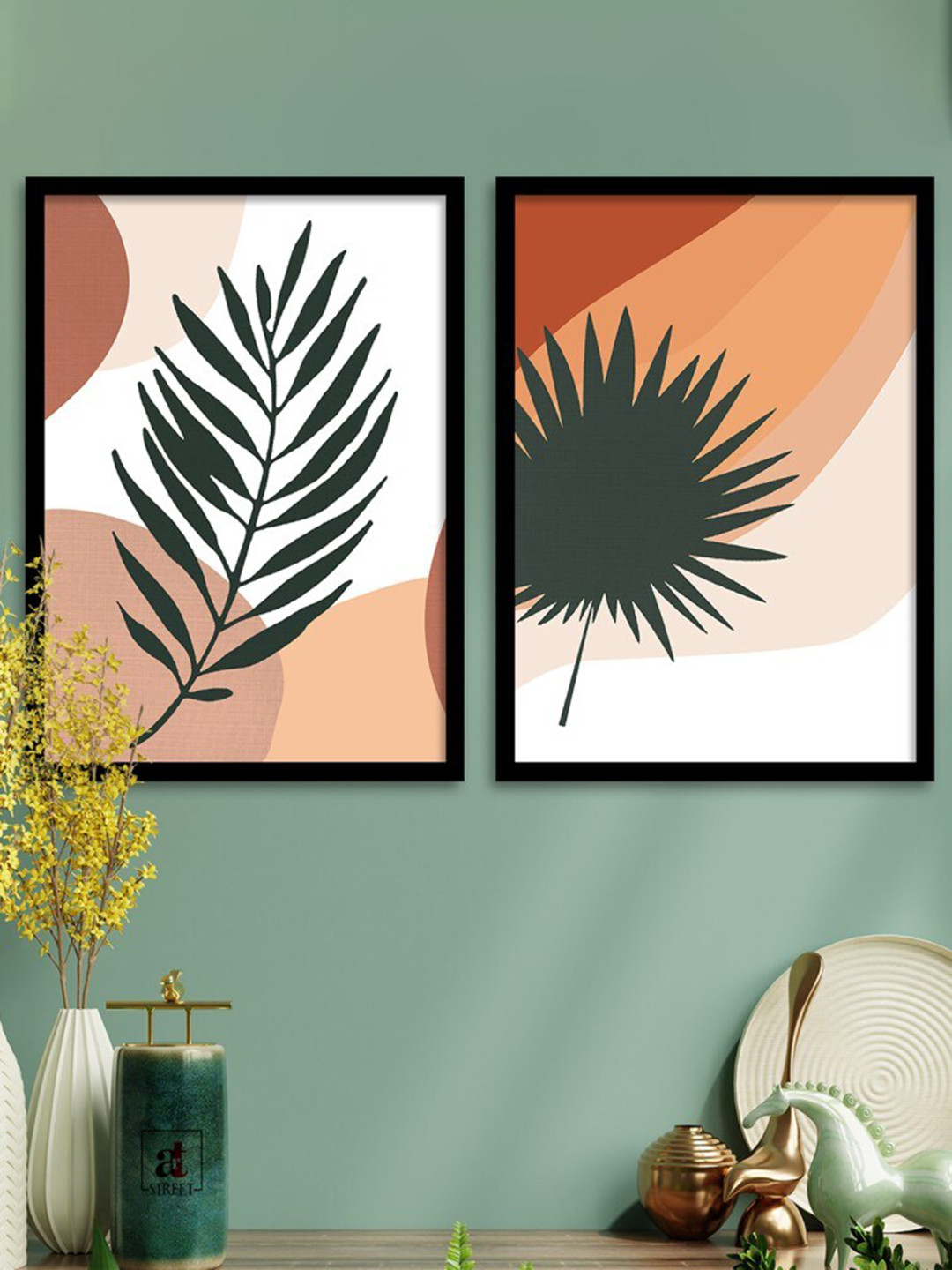 Art Street Set Of 2 Multicoloured Framed Wall Arts