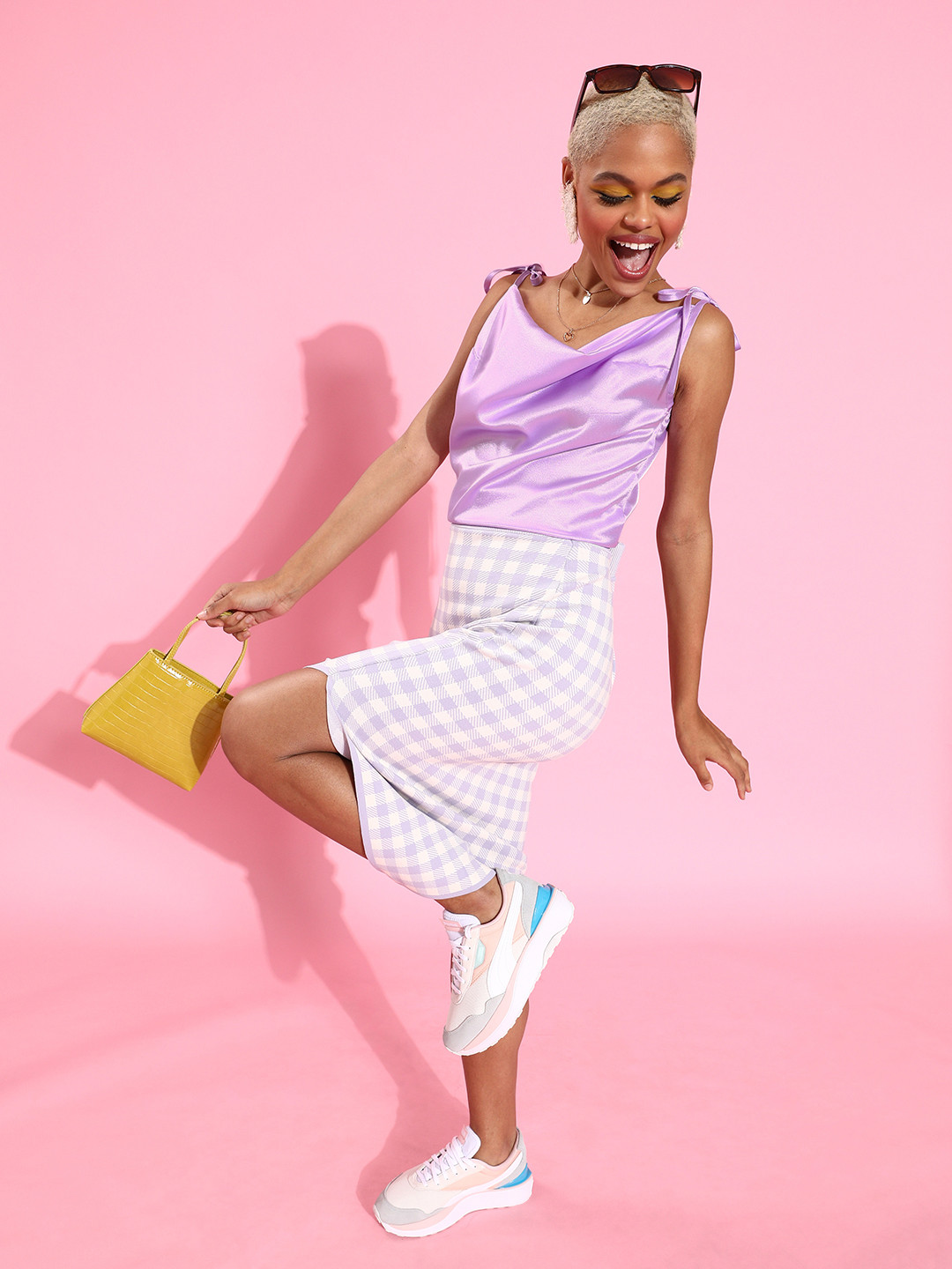 Athena Women Elegant Lavender Sleek Top