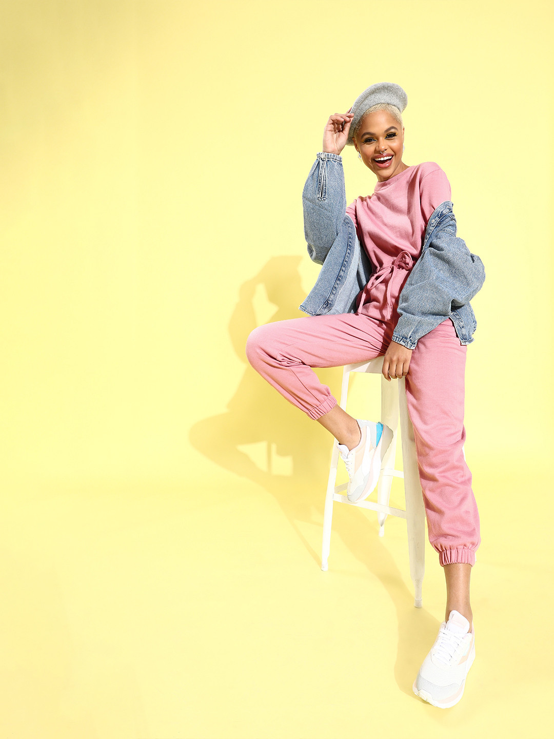 Athena Women Pretty Pink Sleek Jumpsuit