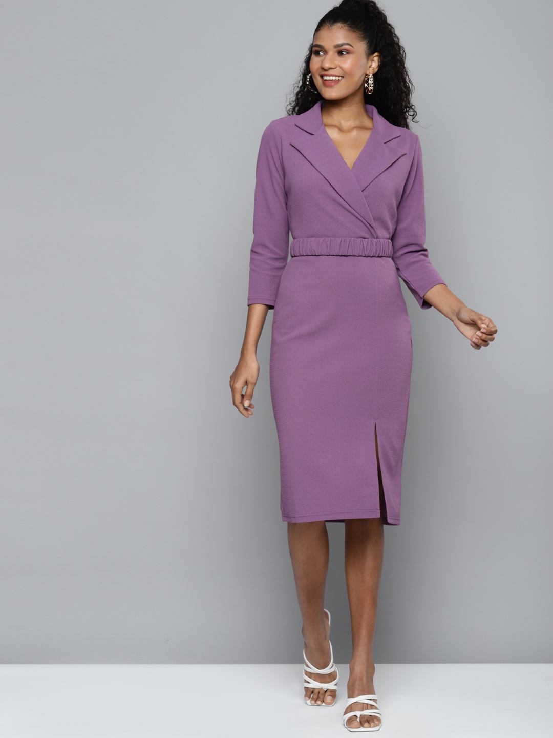 Lavender business dress clearance