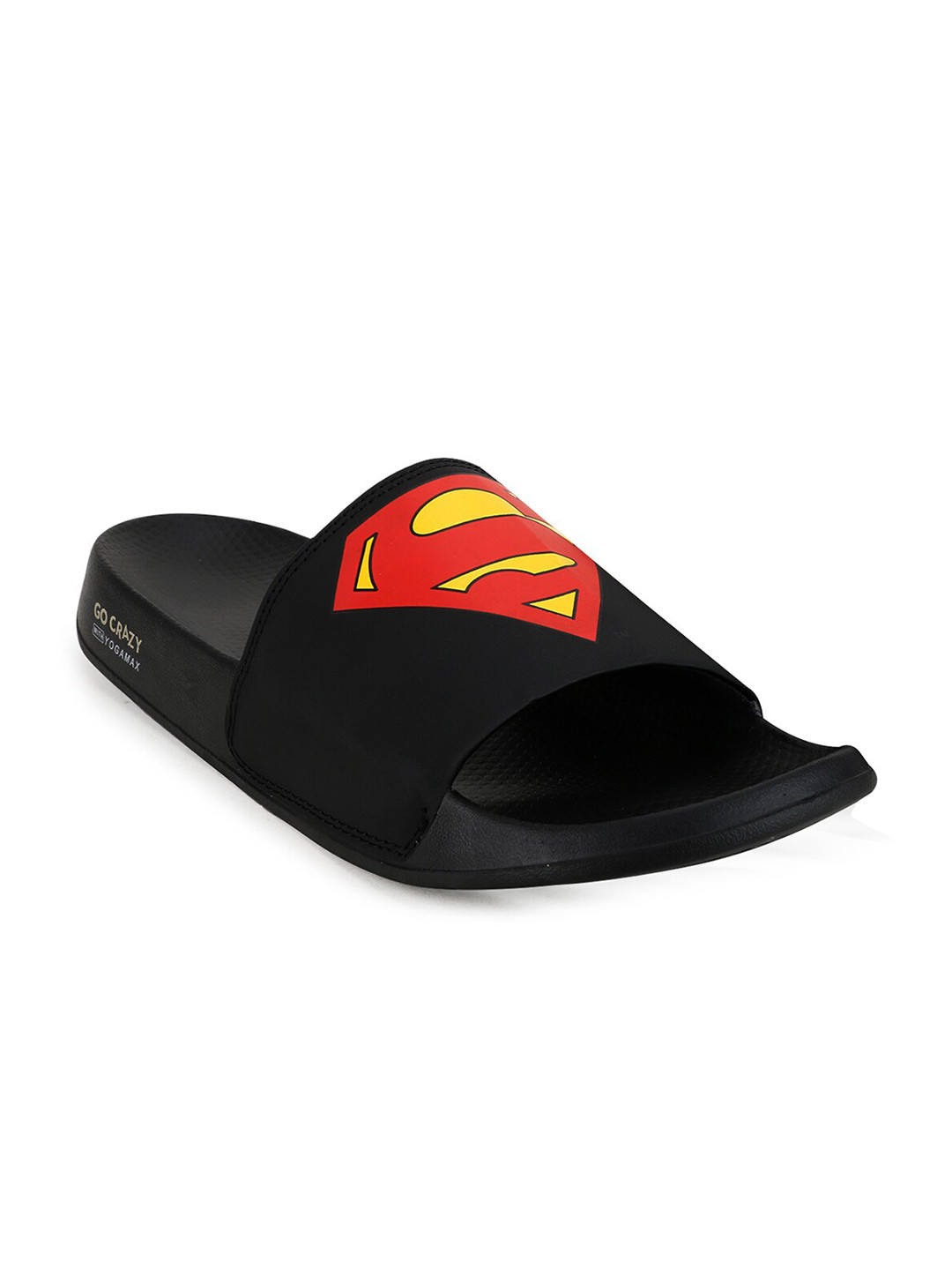 Campus Men JL-006 Black & Red Printed Sliders
