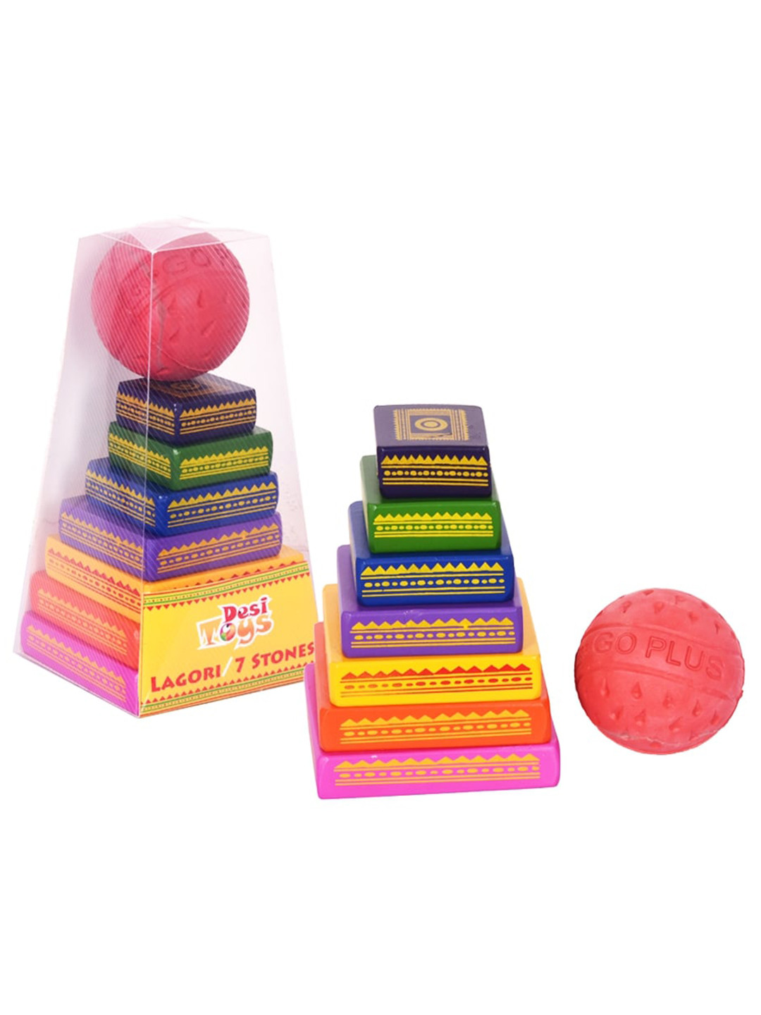Desi Toys Kids Multi Lagori /7 Stones