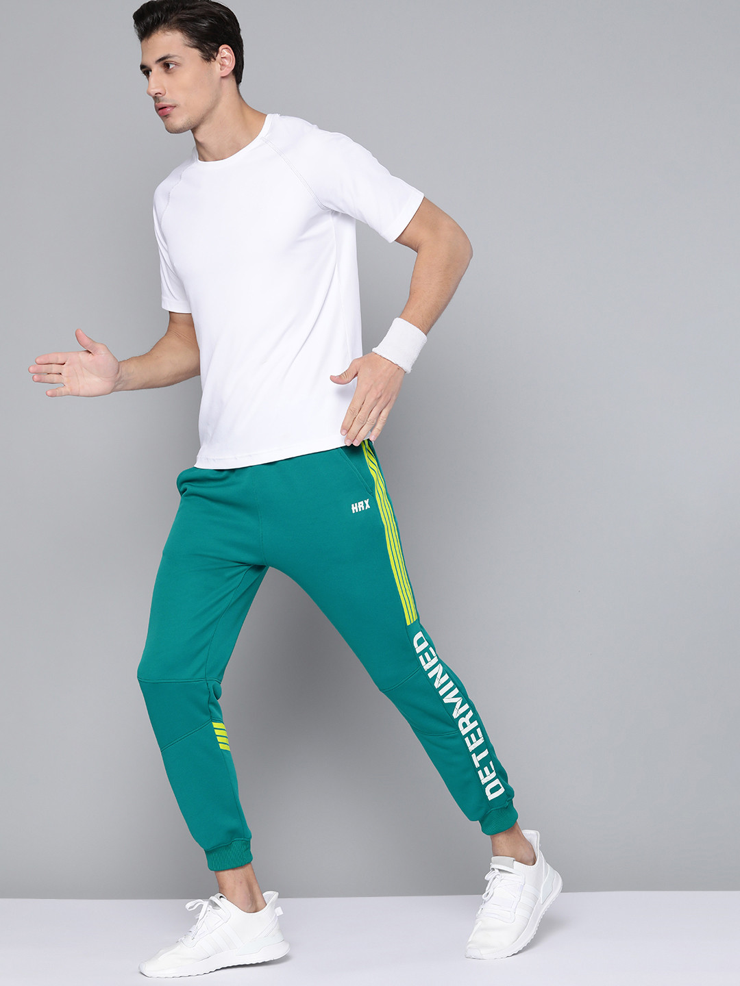 HRX By Hrithik Roshan Training Men Virdigiris Rapid-Dry Typography Track Pants